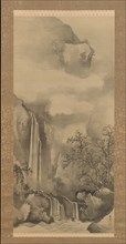 Landscape with Waterfall, 1828. Creator: Tani Buncho.