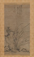 Orchids, Bamboo, Briars, and Rocks, mid-14th century. Creator: Tesshu Tokusai.