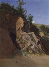 Landscape with a Cave. Creator: Theodore Caruelle d'Aligny.