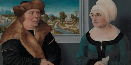Portrait of a Man and His Wife (Lorenz Kraffter and Honesta Merz?), 1512. Creator: Ulrich Apt the Elder.