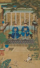 Portrait of an imperial censor and his wife, late 18th-early 19th century. Creator: Unknown.