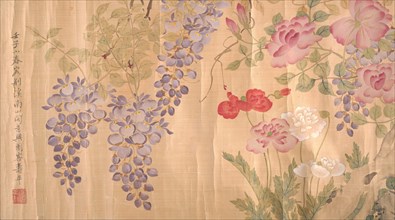 Roses and Wisteria, probably 18th-19th century. Creator: Unknown.