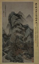 Mountain Scenery with Streams and Pavilions in the Style of Fan Kuan, 1667. Creator: Wang Jian.