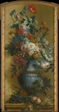 Flowers in a Blue Vase, 18th century. Creator: Willem van Leen.