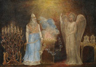 The Angel Appearing to Zacharias, 1799-1800. Creator: William Blake.