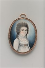 Clarissa Storrs, ca. 1795. Creator: William Verstille.