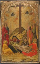 The Lamentation over the Dead Christ, 1370-88. Creator: Workshop of Niccolò di Buonaccorso (Italian (Sienese), active by 1372, died 1388).