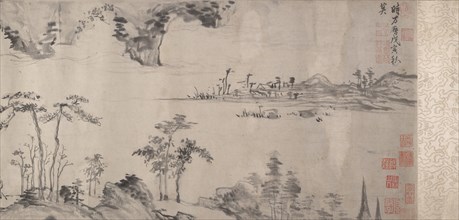 River Landscape, dated 1578. Creator: Xiang Yuanbian.