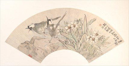 Birds and Narcissus, dated 1883. Creator: Xu Xiang.