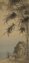 Rock and Bamboo (Chikuseki zu), 18th century. Creator: Yanagisawa Kien.