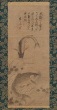 Carp and Waterweeds, late 15th century. Creator: Yogetsu.