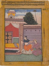 Ramkali Ragini: Folio from a ragamala series (Garland of Musical Modes) , ca. 1605-06. Creator: Unknown.