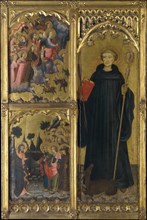 Saint Giles with Christ Triumphant over Satan and the Mission of the Apostles, ca. 1408. Creator: Miguel Alcaniz.