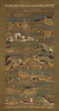 Illustrated Biography of Prince Shotoku (Shotoku Taishi e-den), 14th century. Creator: Unknown.