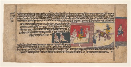 Page from a Dispersed Bhagavata Purana Manuscript , ca. 1620-30. Creator: Unknown.