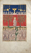 Leaf from a Beatus Manuscript: the Opening of the Fifth Seal, ca. 1180. Creator: Unknown.