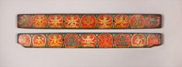 Pair of Manuscript Covers with Buddhist Deities, 11th-12th century. Creator: Unknown.