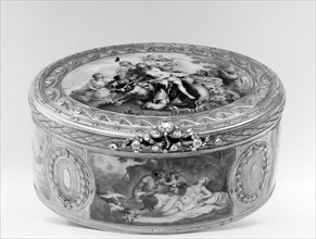 Snuffbox with mythological scenes, 18th century. Creator: Unknown.