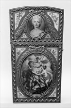 Souvenir with portrait of a woman, 1775-76. Creator: Unknown.