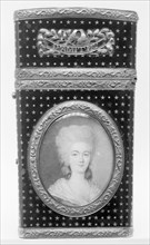 Souvenir with portrait of a woman, 1789. Creator: Unknown.
