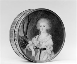 Box with portrait of a woman, 1768-75. Creator: Unknown.