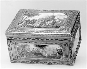 Snuffbox with hunting scene, 1760-62. Creator: Unknown.