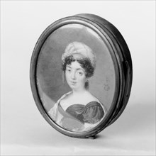 Box with portrait of a lady, 1817. Creator: Unknown.