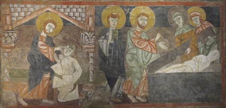 The Healing of the Blind Man and the Raising of Lazarus, first half 12th century (possibly 1129-34). Creator: Unknown.