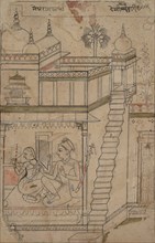 Desvarari Ragini: Folio from a ragamala series (Garland of Musical Modes) , early 18th century. Creator: Unknown.