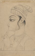 Woman Holding a Flute and Dressed as Krishna, mid-to late 18th century. Creator: Unknown.