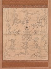 Sketch of an "Inviting Rain" Mandala, 12th century. Creator: Unknown.