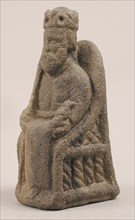 Game Piece in the Form of an Enthroned King, ca. 1200-1250. Creator: Unknown.