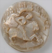 Medallion with Saint George Slaying The Dragon, late 15th century. Creator: Unknown.