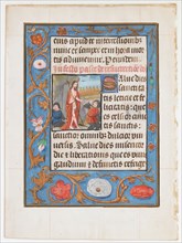 Manuscript Leaf with the Resurrection, from a Book of Hours, ca. 1500. Creator: Unknown.
