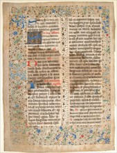 Manuscript Leaf from a Missal, mid-15th century. Creator: Unknown.
