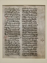 Manuscript Leaf with text in Bolorgir, 15th-16th century. Creator: Unknown.