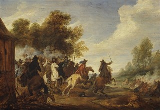 A Cavalry Engagement. Creator: Adam Frans van der Meulen.