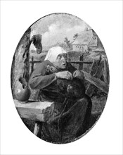 A Peasant Woman Picking Fleas off a Dog, ca. 1626-27. Creator: Adriaen Brouwer.