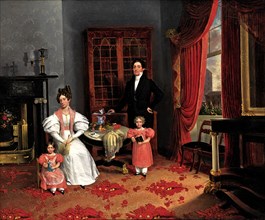 The Family of John Q. Aymar, ca. 1833. Creator: George W Twibill.
