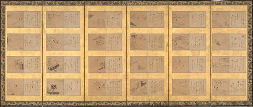 Forty-nine scenes from the Tales of Ise (Ise monogatari), mid-17th century. Creator: Satomura Genchin.