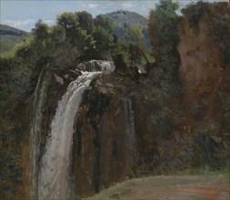 Waterfall at Terni, 1826. Creator: Jean-Baptiste-Camille Corot.