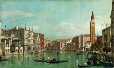 The Grand Canal, Venice, Looking Southeast, with the Campo della Carità to the Right, 1730s. Creator: Canaletto.