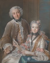 François de Jullienne (1722-1754) and His Wife (Marie Élisabeth de Séré de Rieux, 1724-1795), 1743. Creator: Charles-Antoine Coypel.