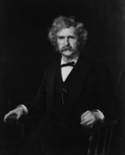 Mark Twain, 1890. Creator: Charles Noel Flagg.