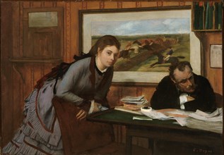 Sulking, ca. 1870. Creator: Edgar Degas.