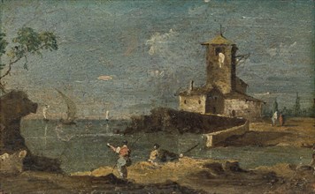 Capriccio with a Square Tower and Two Houses, 18th century. Creator: Unknown.