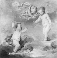 Pygmalion and Galatea as Infants, 18th century. Creator: Unknown.