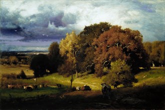 Autumn Oaks, ca. 1878. Creator: George Inness.