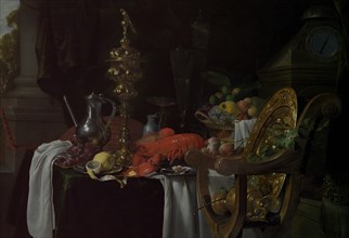 Still Life: A Banqueting Scene, probably ca. 1640-41. Creator: Jan Davidsz de Heem.