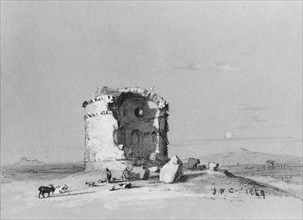 Torre dei Schiavi, The Roman Campagna (from Cropsey Album), 1853. Creator: Jasper Francis Cropsey.